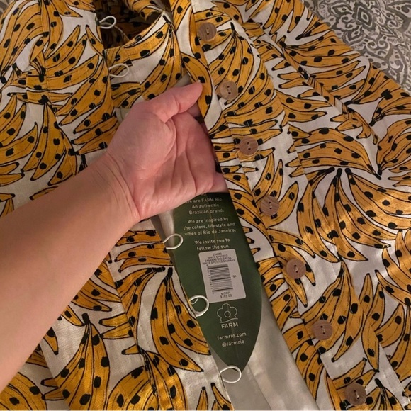 FARM Rio Spotted Bananas Dress NWT - Picture 8 of 10